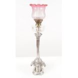 19TH-CENTURY MAPPIN & WEBB PLATED OIL LAMP