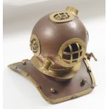 COPPER AND BRASS DIVING HELMET