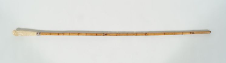 19TH-CENTURY BAMBOO WALKING STICK