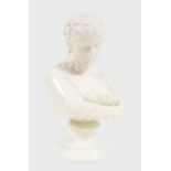 2ND PERIOD BELLEEK BUST OF CLYTIE 1891-1926