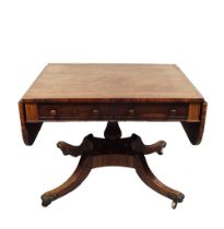 REGENCY ROSEWOOD SOFA TABLE