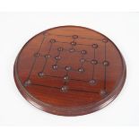 19TH-CENTURY MAHOGANY PATIENCE BOARD