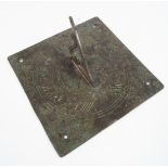 QUEEN ANNE BRONZE SUNDIAL