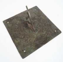 QUEEN ANNE BRONZE SUNDIAL