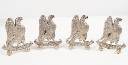 SET OF FOUR JODHPUR LANCERS MENU HOLDERS