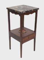 GEORGIAN MAHOGANY PEDESTAL