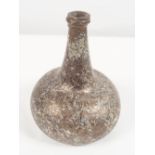 17TH-CENTURY ANTIQUE WINE BOTTLE