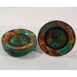 2 WEDGEWOOD COLOURED CABBAGE PLATES