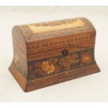 19TH-CENTURY TUNBRIDGE WARE MARQUETRY BOX