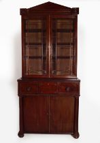 REGENCY MAHOGANY BOOKCASE