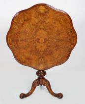 VICTORIAN WALNUT & MARQUETRY CENTRE TABLE