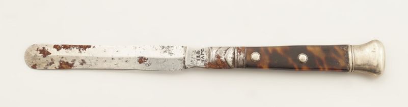 SILVER & TORTOISESHELL LETTER OPENER