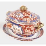 19TH-CENTURY DERBY TUREEN AND COVER