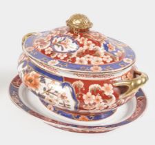 19TH-CENTURY DERBY TUREEN AND COVER