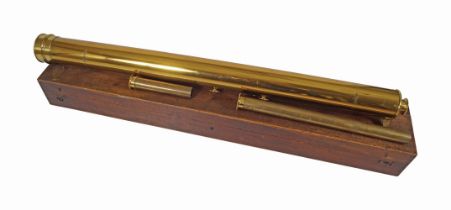 19TH-CENTURY BRASS TELESCOPE