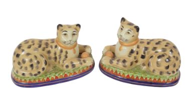 PAIR OF STAFFORDSHIRE CATS