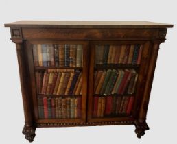 19TH-CENTURY ROSEWOOD BOOKCASE