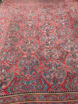 LARGE ANTIQUE TURKAMAN CARPET