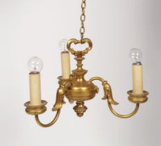 PAIR OF ORMOLU CHANDELIERS