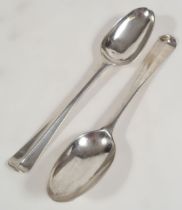 PAIR OF LIMERICK SILVER SERVING SPOONS