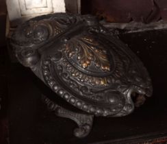 19TH-CENTURY CAST IRON COAL SCUTTLE