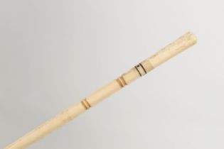 19TH-CENTURY IVORY SWAGGER STICK