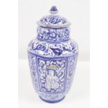 19TH-CENTURY DUTCH BLUE AND WHITE JAR