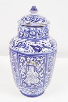 19TH-CENTURY DUTCH BLUE AND WHITE JAR