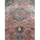 LARGE ANTIQUE TURKAMAN CARPET