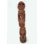 EARLY AFRICAN CARVED WOOD FIGURE