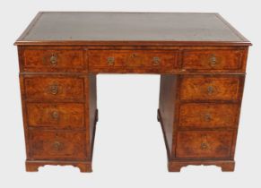 19TH-CENTURY WALNUT & HERRINGBONE INLAID DESK