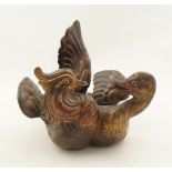 CHINESE POTTERY GROUP OF DUCKS