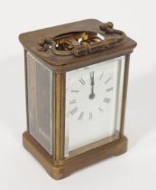 19TH-CENTURY FRENCH BRASS CARRIAGE CLOCK