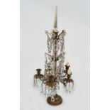 19TH-CENTURY ORMOLU AND CRYSTAL CANDELABRA