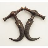 PAIR OF 19TH-CENTURY HORN BOOT PULLS