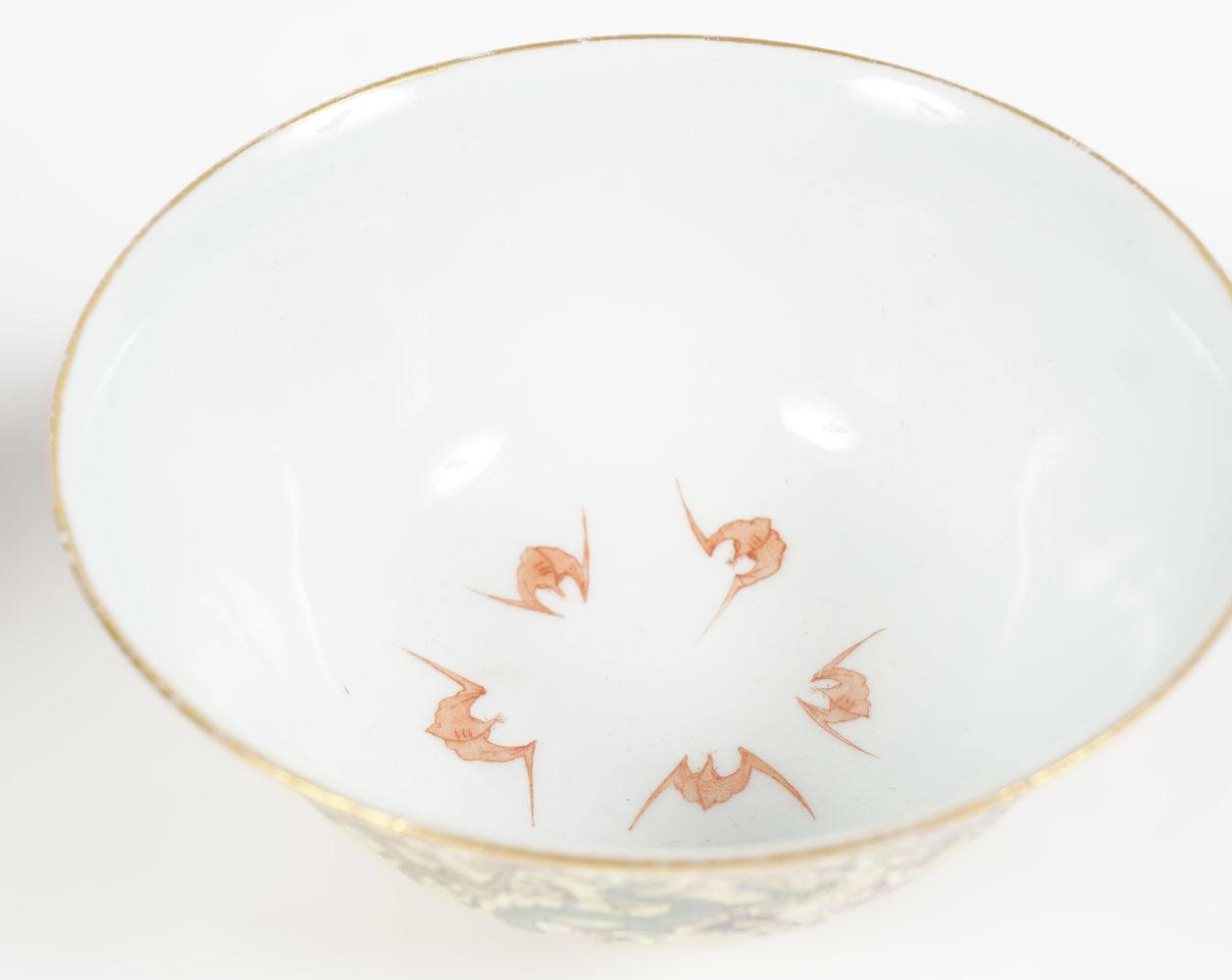 CHINESE QING POLYCHROME BOWL - Image 6 of 9