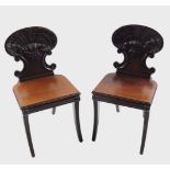 SET 4 REGENCY HALL CHAIRS