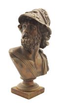 19TH-CENTURY FRENCH SCHOOL BRONZE BUST