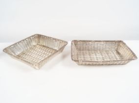 TWO CHRISTOFLE BREAD BASKETS