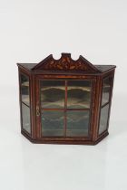 LATE 18TH-CENTURY DUTCH MARQUETRY HANGING CABINET