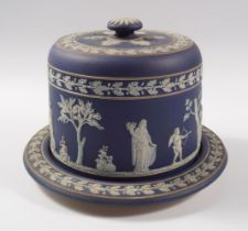 19TH-CENTURY WEDGWOOD JASPERWARE CHEESE COVER