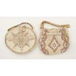 TWO VICTORIAN BEAD WORK PURSES