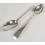 PAIR OF LIMERICK SILVER SERVING SPOONS