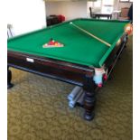 BURROWS & WATTS 12FT SNOOKER TABLE