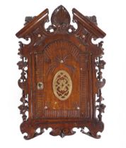 19TH-CENTURY CARVED WALL-MOUNTED CABINET