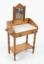 19TH-CENTURY FAUX BAMBOO MINIATURE DRESSING TABLE