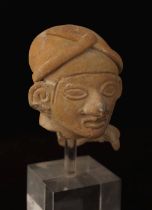 PRE-COLUMBIAN FRAGMENTARY TERRACOTTA BUST