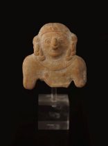 PRE-COLUMBIAN TERRACOTTA FRAGMENTARY BUST