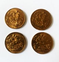 4 GOLD SOVEREIGNS