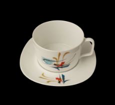 GEORGES BOYER CUP AND SAUCER CIRCA 1960